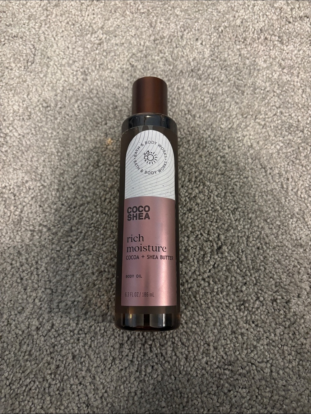 Bath & Body Works Coco Shea Rich Moisture Body Oil - Rose Metallic Bottle